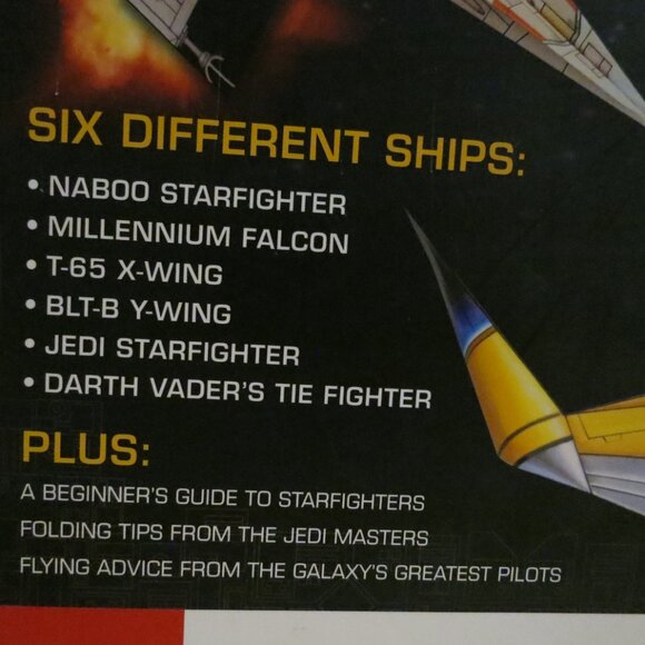 Star Wars Paper Folded Flyers Starfighter Construction Kit Book by Klutz Labs - Picture 5 of 11